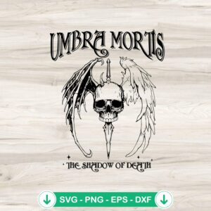 Umbra Mortis SVG file, cricut cut file for spooky theme