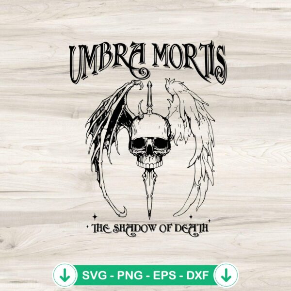 Umbra Mortis SVG file, cricut cut file for spooky theme