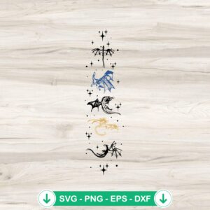 Fourth Wing Dragon SVG file for Cricut cutting machine
