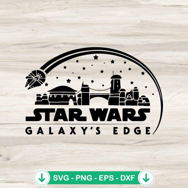 Star Wars Galaxy's Edge svg file for cricut cutting machine