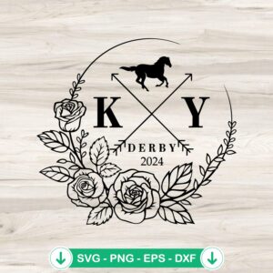 2024 Kentucky Derby SVG file for cricut cutting machine