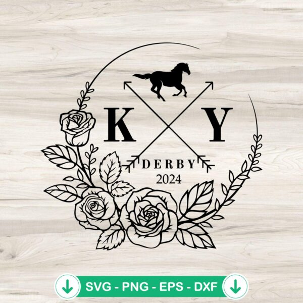 2024 Kentucky Derby SVG file for cricut cutting machine