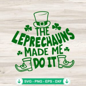 The Leprechauns SVG file for St. Patrick's Day Cricut cut file