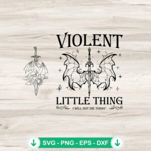 Violent Little Things SVG file for Cricut cutting machine