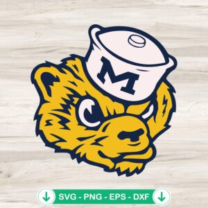 Michigan Wolverines SVG file for Cricut cutting machine