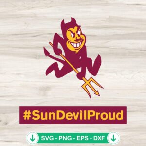 Arizona State Sun Devils svg file for cricut cutting machine