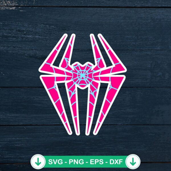 Spider Gwen Stacy logo SVG file for Cricut cutting machine