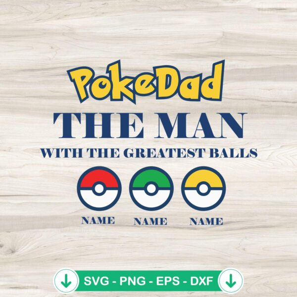 Pokedad SVG file for DIY crafts, cricut svg cut file