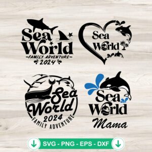 Seaworld Family Adventure SVG file, cricut svg cutting file