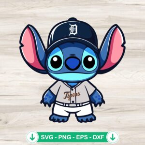 Detroit Tigers Baseball SVG file for Cricut cutting machine