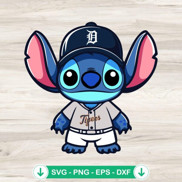 Detroit Tigers Baseball SVG file for Cricut cutting machine