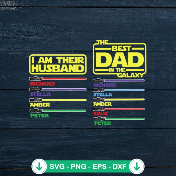 Best Dad In The Galaxy SVG file, cricut svg cut file for Father's Day