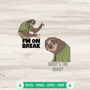 Flash Slothmore Zootopia SVG file for cricut cutting