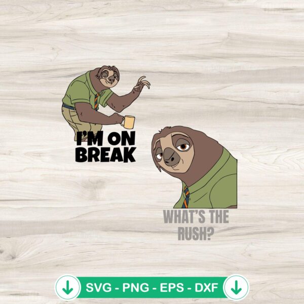 Flash Slothmore Zootopia SVG file for cricut cutting