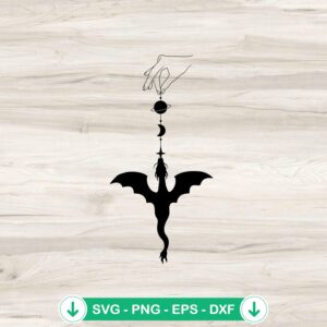 Fourth wing Dragon Rider SVG file for cutting machines