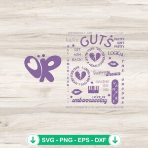 Vintage Olivia Rodrigo SVG file for DIY crafts and cutting machines