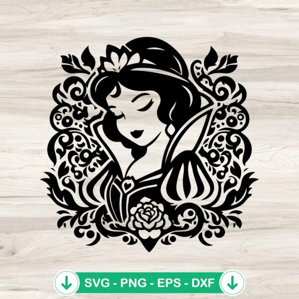 Disney Princess Mandala SVG file for Cricut and cutting machines