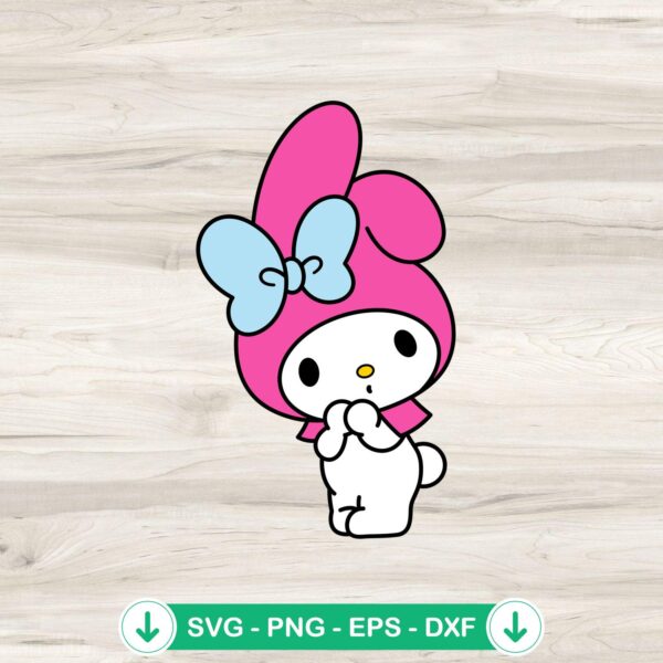 My Melody SVG file for Cricut and DIY crafting