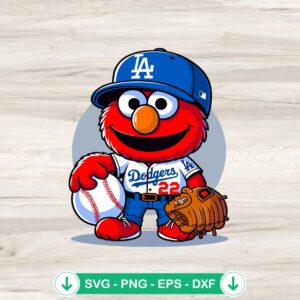 Los Angeles Dodgers Baseball SVG file for Cricut and cutting machine