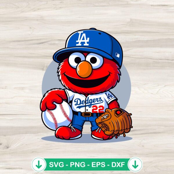 Los Angeles Dodgers Baseball SVG file for Cricut and cutting machine