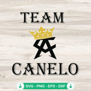 Team Canelo SVG file for Cricut cutting machine