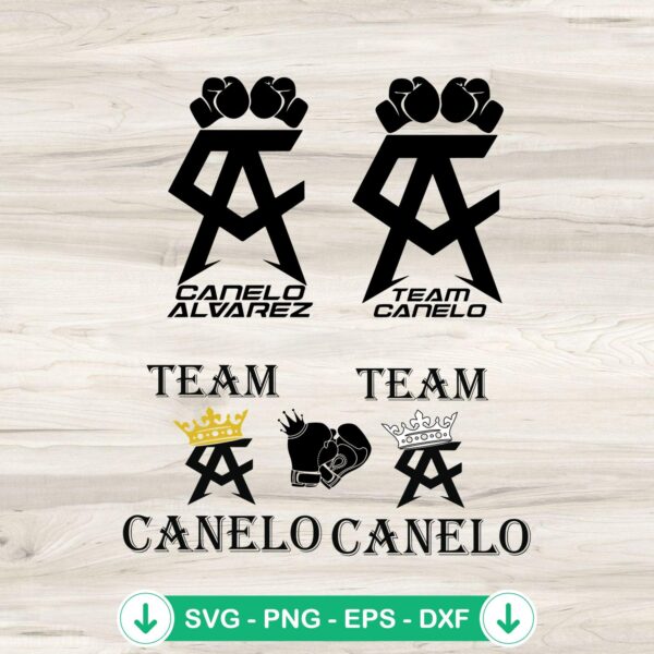 Team Canelo SVG file for Cricut, boxing cut file.