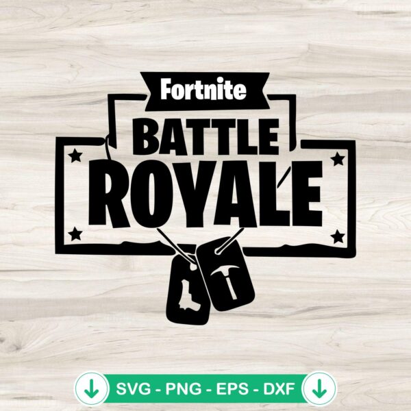 Fortnite Battle Royale SVG file for Cricut cutting machine