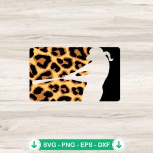 Leopard MLB Baseball Logo SVG file, cricut svg cut file