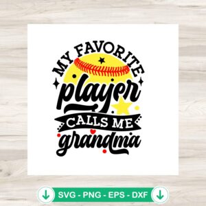 Grandma SVG file for baseball theme, Cricut SVG cut file