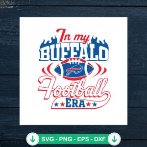 In My Buffalo Football Era SVG file, cricut svg cutting file for Buffalo Bills