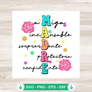 Madre Spanish Mother's Day SVG file, cricut svg cut file