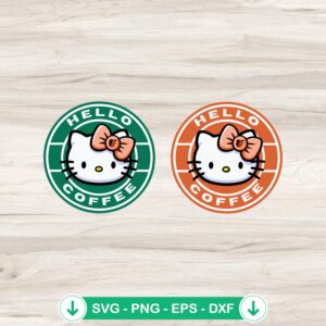 Hello Coffee Baltimore Orioles SVG file for Cricut cutting machine