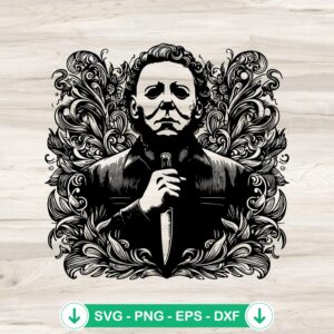 Mandal Horror Michael Myers SVG file for cutting machines