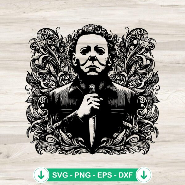 Mandal Horror Michael Myers SVG file for cutting machines