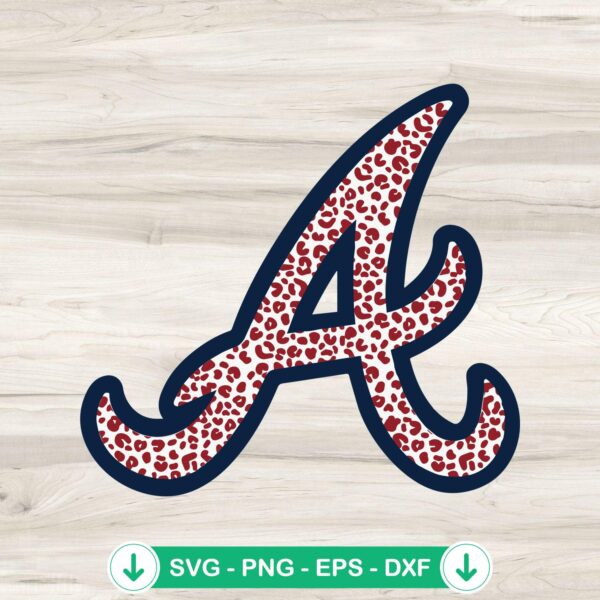 Atlanta Braves Leopard Logo SVG file for cricut cutting machine
