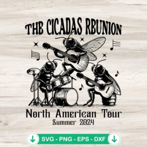 Cicada Reunion North American Tour 2024 svg file for cutting machine