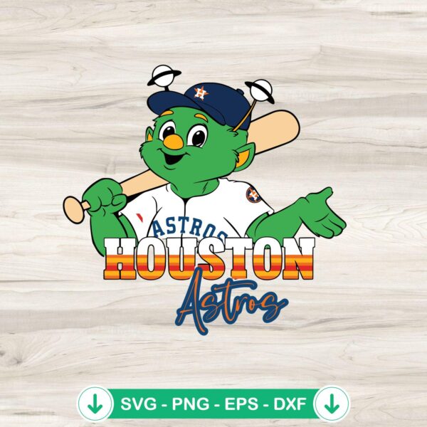 Houston Astros Orbit Mascot SVG file for cutting machines
