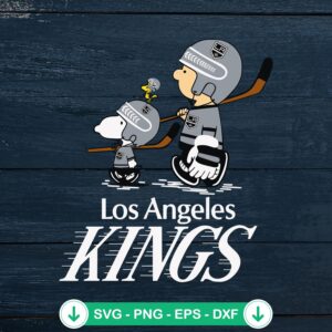 Los Angeles Kings Snoopy and Charlie Brown SVG file for cricut