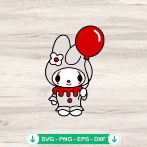 My Melody Pennywise SVG file for cutting machines