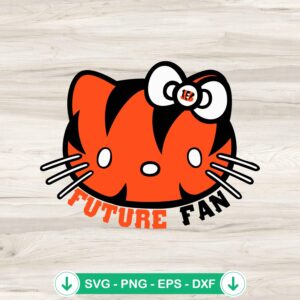 Hello Kitty Cincinnati Bengals svg file, cricut cutting file