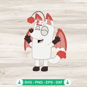 Bluey Girl Dracula SVG file for cutting machine