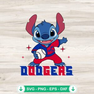 LA Dodgers Baseball SVG file for cutting machine
