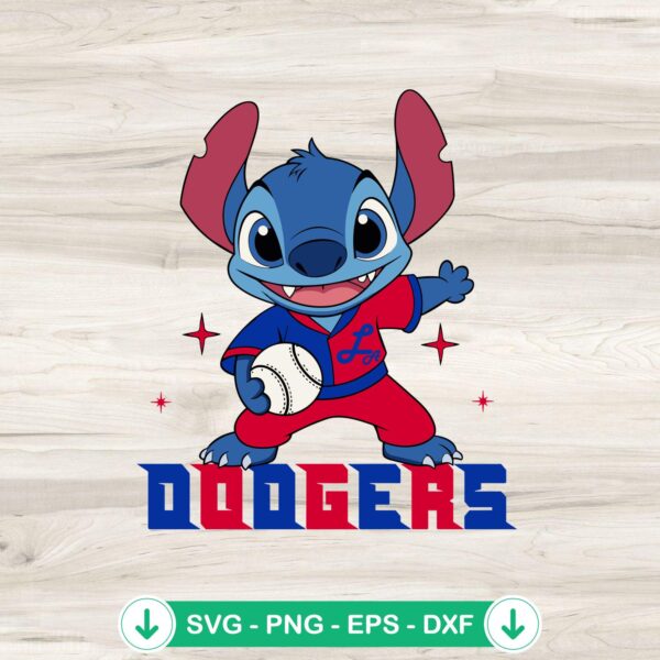 LA Dodgers Baseball SVG file for cutting machine