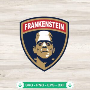 Frankenstein NHL Logo SVG file for Cricut cutting machine