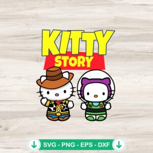 Kitty Woody and Buzz Lightyear SVG file for cutting machines