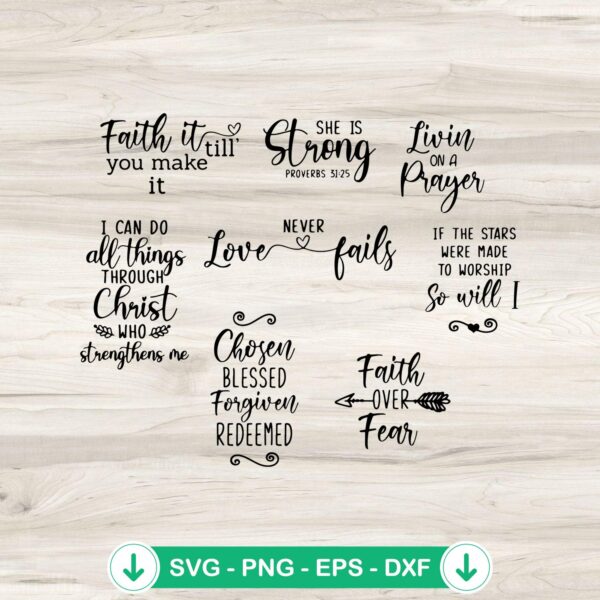 Faith Over Fear SVG file - Christian quote cricut svg cutting file
