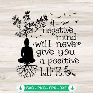 Buddha quote svg file for cutting machines