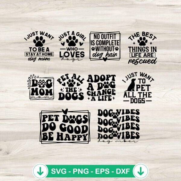 Pet All The Dogs SVG file for Cricut, dog lovers cutting file