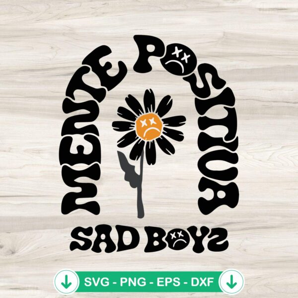Junior H Sad Boys Positive Mind svg file for cricut cutting machine