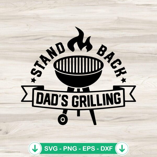 Funny Barbecue Quote SVG file for Father's Day, Cricut cutting file
